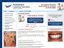 Tablet Screenshot of parramattadentists.com.au